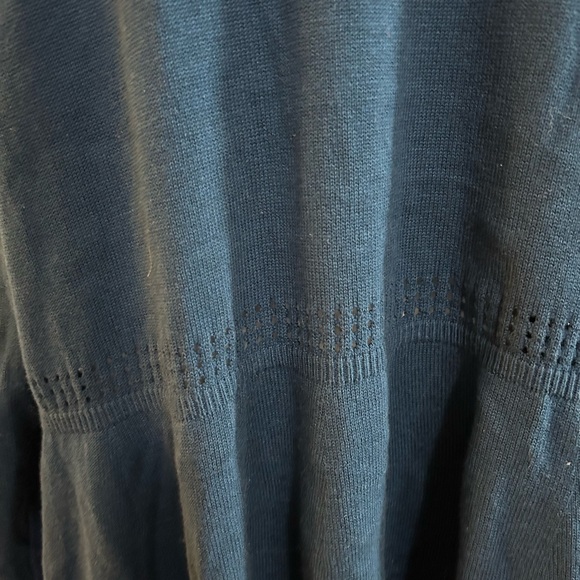 NEW Laura Scott Dark Teal Open Front Cardigan - Picture 6 of 7